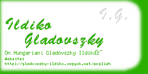 ildiko gladovszky business card